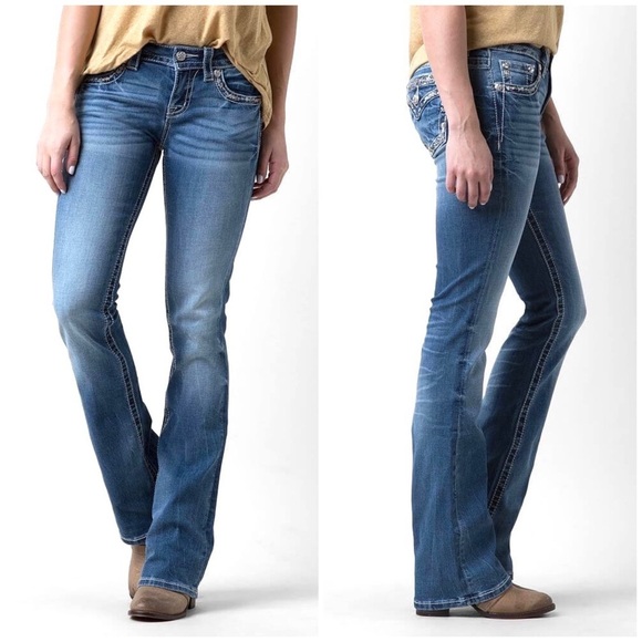 Miss me Standard Bootcut Jeans ME8718BR - Picture 8 of 9